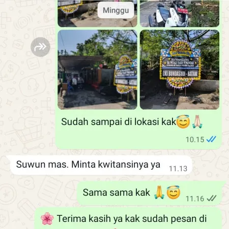 Pengiriman Papan Bunga Duka Batujaya
