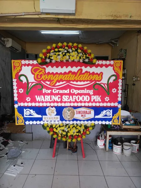 Papan Bunga Ucapan Selamat Batujaya